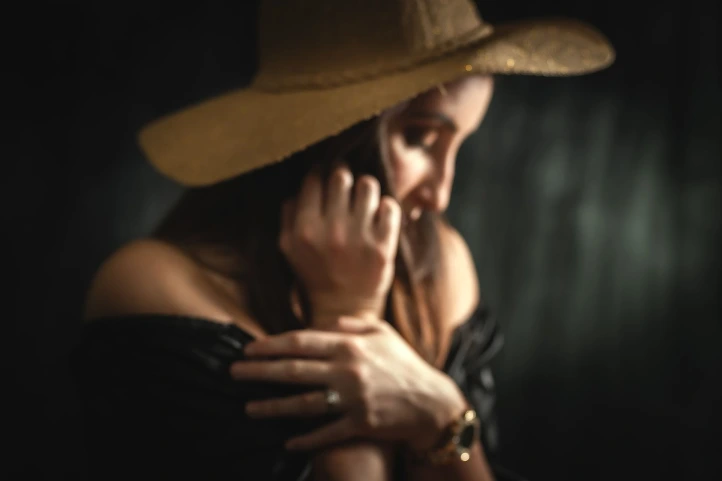 Photo de portait en flou artistique par zoomcadre