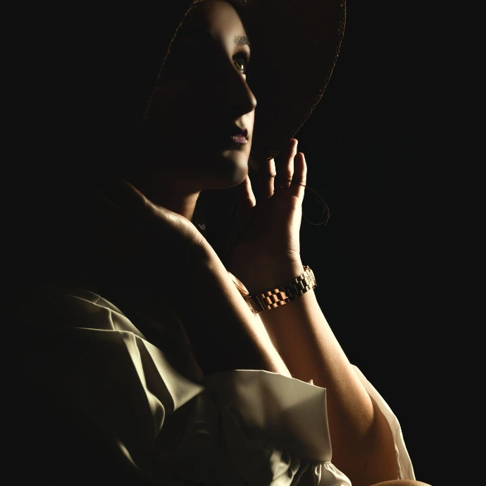 Photo clair obscur par zoomCadre