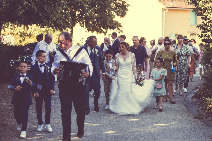 Photo de couple mariage par zoom cadre